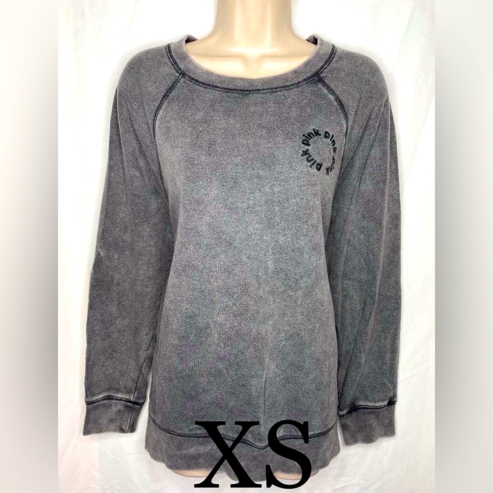 Gray Victoria Secret PINK Oversized Crew